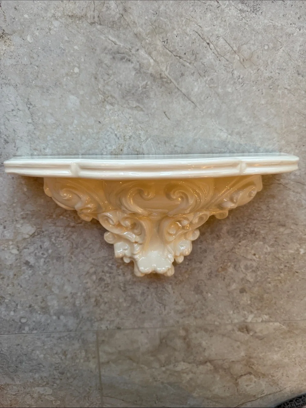 Vintage 1991 Handmade Ceramic Corbel Decorative Shelf